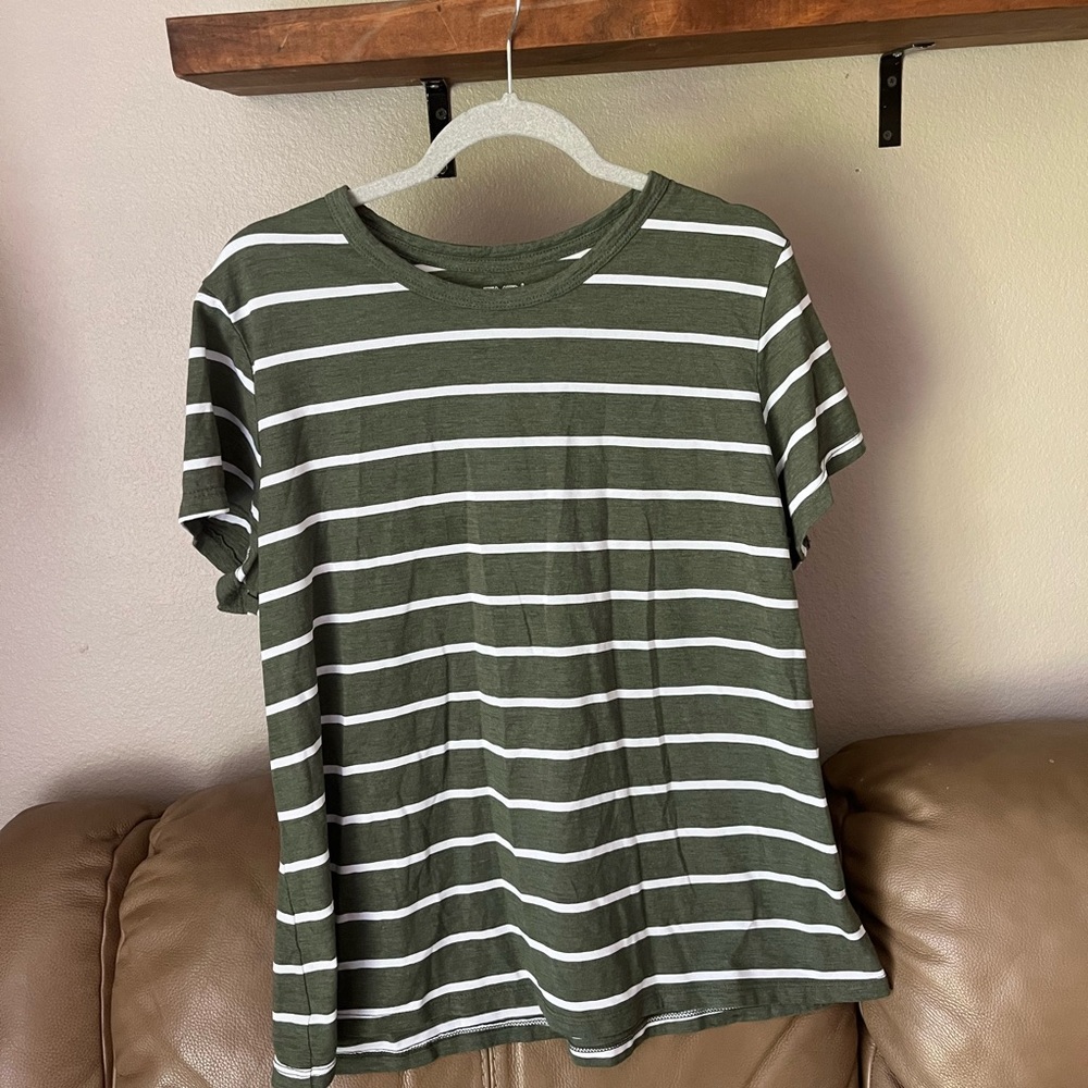 Green Striped Shirt xxxl